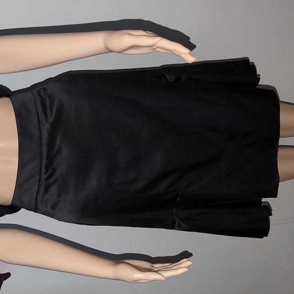 TSE Black Skirt. Size 10 Silk& Cotton. Pleats. Back zip. CLASSIC BEAUTY - Picture 1 of 8
